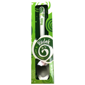 Nekupto Twister Löffel namens Radek grün 16 cm
