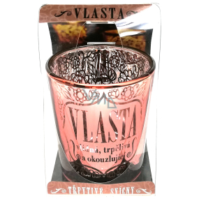 Albi Glitzernder Kerzenhalter aus Glas für VLASTA Teekerze, 7 cm