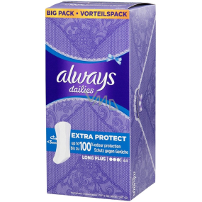Always Dailies Extra Protect Long Plus mit einem zarten Duft einer intimen Slipeinlage 44 Stück
