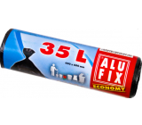 Alufix Economy Müllsäcke schwarz, 8 µ, 35 Liter, 49 x 60 cm, 30 Stück