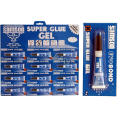 Samson Super Glue Gel Sekundenkleber blau 12 x 3 g