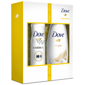 Dove Silk Glow Nährendes Duschgel 250 ml + Invisible Dry Antitranspirant Spray 150 ml