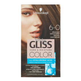 Schwarzkopf Gliss Farbe Haarfarbe 6-0 Natürliches Hellbraun 2 x 60 ml