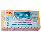 Clanax Wäscheklammern aus Holz 36 Stück