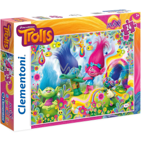 Clementoni Puzzle Maxi Trollové 24 dílků, doporučený věk 3+