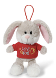 Nici Love You Rabbit in einem T-Shirt mit einem 15 cm Vorhang