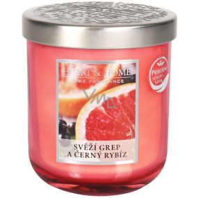 Heart & Home Frische Grapefruit und schwarze Johannisbeere Sojaduftmedium brennt bis zu 30 Stunden 115 g