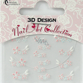 Absolute Cosmetics Nail Art 3D Nagelaufkleber 24916 1 Blatt