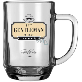Nekupto League of True Gentlemen Bierglas Gentleman zu sein ist ein sexy 500 ml