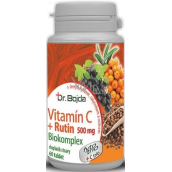 Dr.Bojda Vitamin C + Rutin Biokomplex 500 mg Nahrungsergänzungsmittel für die normale Funktion des Immunsystems 60 Kapseln