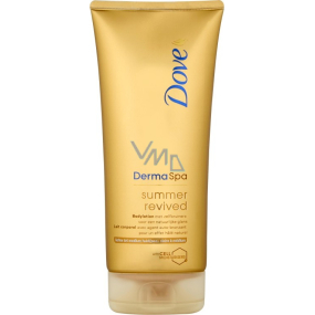 Dove Derma Spa Summer Revived samoopalovací tónovací tělové mléko pro světlou až středně tmavou pokožku 200 ml