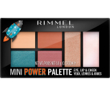 Rimmel London Mini Power Palette Lidschatten, Lippen und Gesichtspalette 004 Pioneer 6,8 g