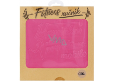 Albi Fitness Handtuch Mama pink 90 x 50 cm