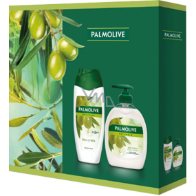 Palmolive Naturals Oliven & Milch Duschcreme 250 ml + Oliven & Milch Flüssigseifenspender 300 ml, Kosmetikset
