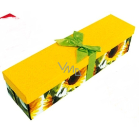 Angel Folding Geschenkbox mit Band für Sonnenblumenflasche 34 x 9,5 x 9,5 cm 1 Stück