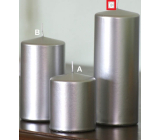 Lima Metal Serie Kerze Silberzylinder 80 x 200 mm 1 Stück