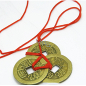 3 chinesische FengShui-Münzen für Reichtum, Glück, Erfolg