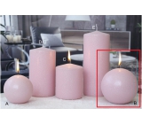 Lima Eis Pastell Kerze rosa Kugel 100 mm 1 Stück