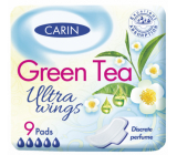 Carin Ultra Wings Green Tea Damenbinden 9 Stück