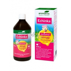 Aromatica Plantain Sirup Echinka für Kinder stärkt die oberen Atemwege und erleichtert das Husten 210 ml