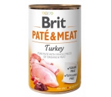 Brit Paté & Meat Truthahn und Chicken Pure Meat Paté komplett Hundefutter 400 g