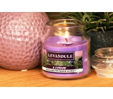 Lima Aroma Dreams Lavendel aromatisches Kerzenglas mit Deckel 120 g