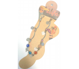 Albi Šperk na nohu Kytičky s barevnými kamínky 1 kus
