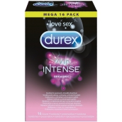 Durex Intense Orgasmic Rändelkondom mit Vorsprüngen und Stimulationsgel Nennbreite: 56 mm 16 Stück
