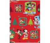 Ditipo Geschenkpapier 70 x 200 cm Weihnachten Disney Mickey, Minnie rot