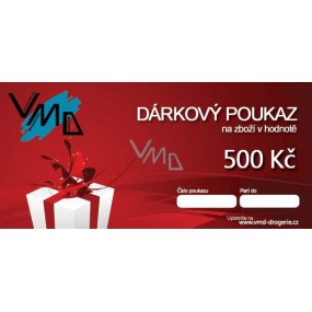VMD Drogerie Geschenkgutschein für den Kauf von Waren im Wert von 500 CZK