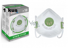 Atemschutzmaske - Filterhalbmaske 4-lagig FFP3, Oxyline X 310 SV mit Ventil Professioneller Schutz 1 Stück