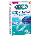 Corega Pro Cleanser Clean & Fresh čisticí tablety na ortodontické pomůcky 30 kusů