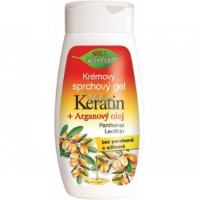 Bione Cosmetics Keratin & Arganöl Creme Duschgel für alle Hauttypen 260 ml
