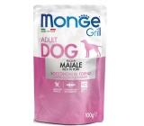 Monge Dog Grill Schweinefleisch Tasche 100 g