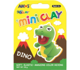 Amos I-Clay Mini Clay Dino Knetmasse zum Trocknen 4 Farben x 7,5 g