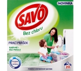 Savo Universal chlorfreies Waschpulver für farbige und weiße Wäsche 20 Dosen 1,4 kg