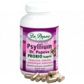 DR. Popov Psyllium Probio Kapselfaser für eine gesunde Darmflora, angereichert mit freundlichen Bakterien 120 Stück 104 g