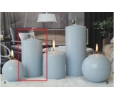 Lima Eispastell Kerze hellblauer Zylinder 80 x 150 mm 1 Stück