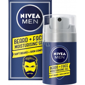 Nivea Men Beard + Face Feuchtigkeitsgel für Gesicht und Bart 50 ml