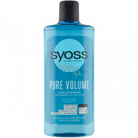 Syoss Pure Volume flauschiges Volumen ohne Beladung, Mizellen-Shampoo für schwaches Haar 440 ml