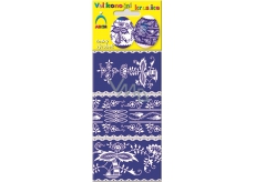 Bogenfolie für Eier Schrumpfhemd Blaupause 1 Packung = 6 Stück 8 x 19 cm Nr. 543
