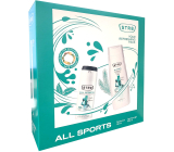 Str8 All Sports antiperspirant deodorant sprej 150 ml + sprchový gel 400 ml, kosmetická sada pro muže