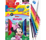 Colorino Crayons dreieckige Disney Minnie 13 Farben