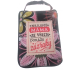 Albi Reißverschlusstasche in einer Handtasche mit der Aufschrift Mom 42 x 41 x 11 cm