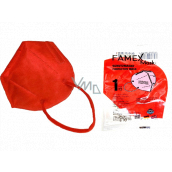 Famex Respirator Mundschutz 5-lagige FFP2 Gesichtsmaske rot 1 Stück
