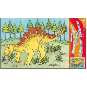 Wassermalerei Dinosaurier Nr. 4 28 x 21 cm