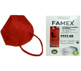 Famex Respirator Mundschutz 5-lagige FFP2 Gesichtsmaske rot 10 Stück