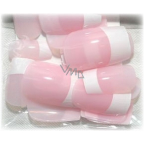 Göttliche French Manicure künstliche Nägel rosa 20 Stück