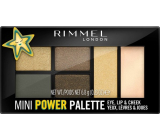 Rimmel London Mini Power Palette Lidschatten, Lippen und Gesichtspalette 005 Boss Babe 6,8 g