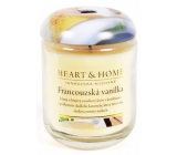 Heart & Home Französisches Vanille-Soja-Duftkerzenmedium brennt bis zu 30 Stunden 110 g